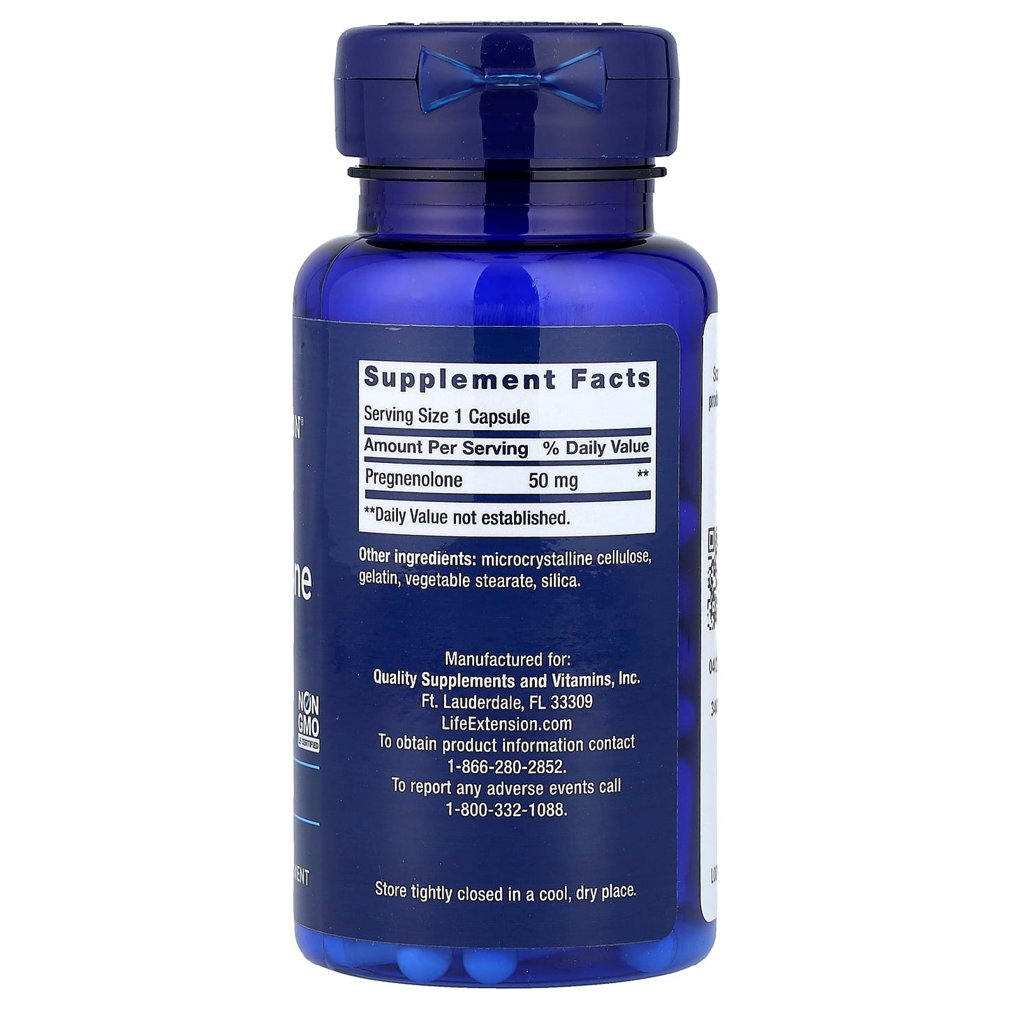 Pregnenolone, 50mg - 100 caps