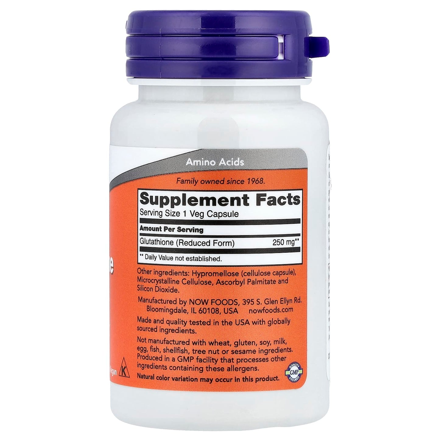 Glutathione, 250mg - 60 vcaps