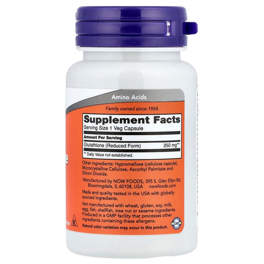 Glutathione, 250mg - 60 vcaps