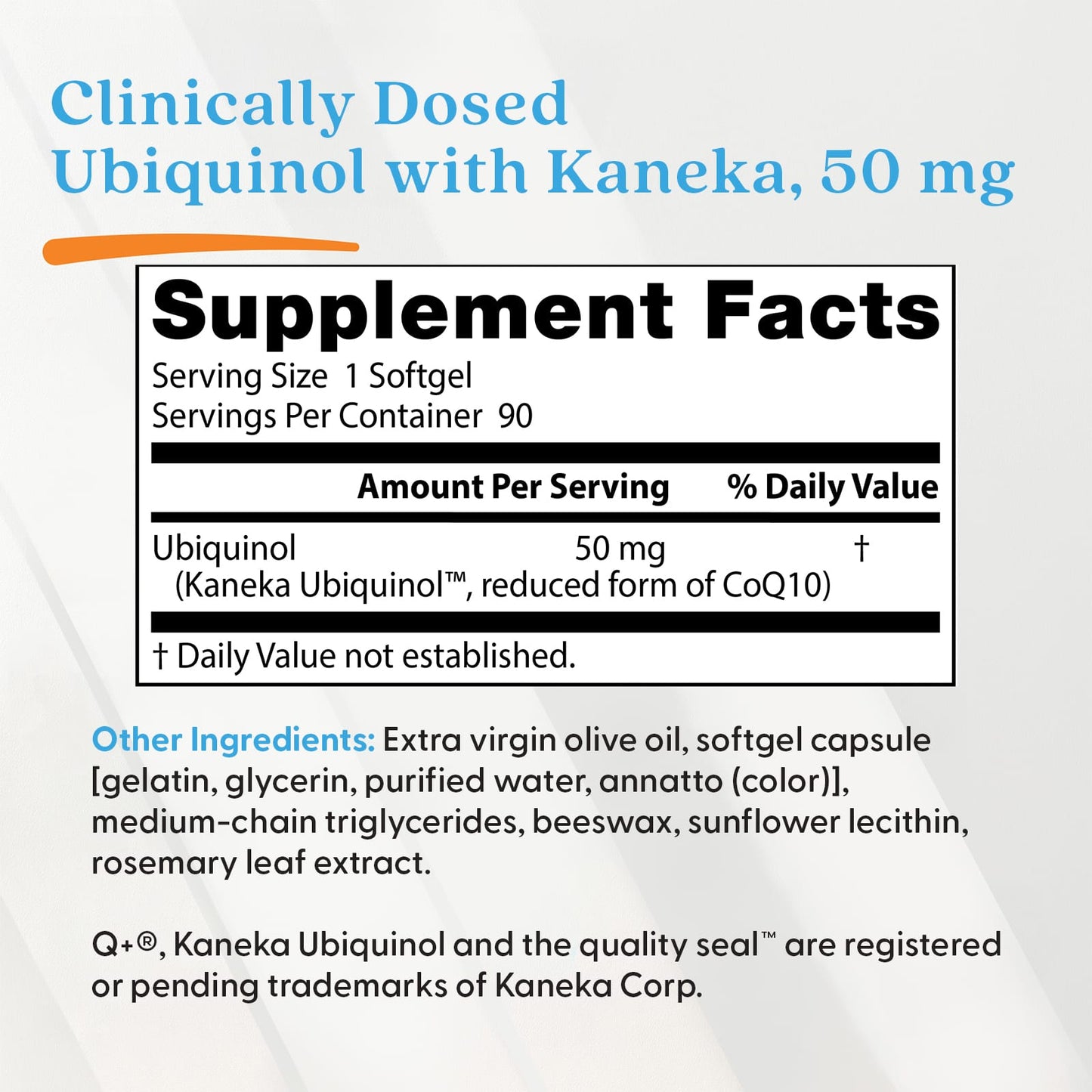 Ubiquinol with Kaneka, 100mg - 60 softgels