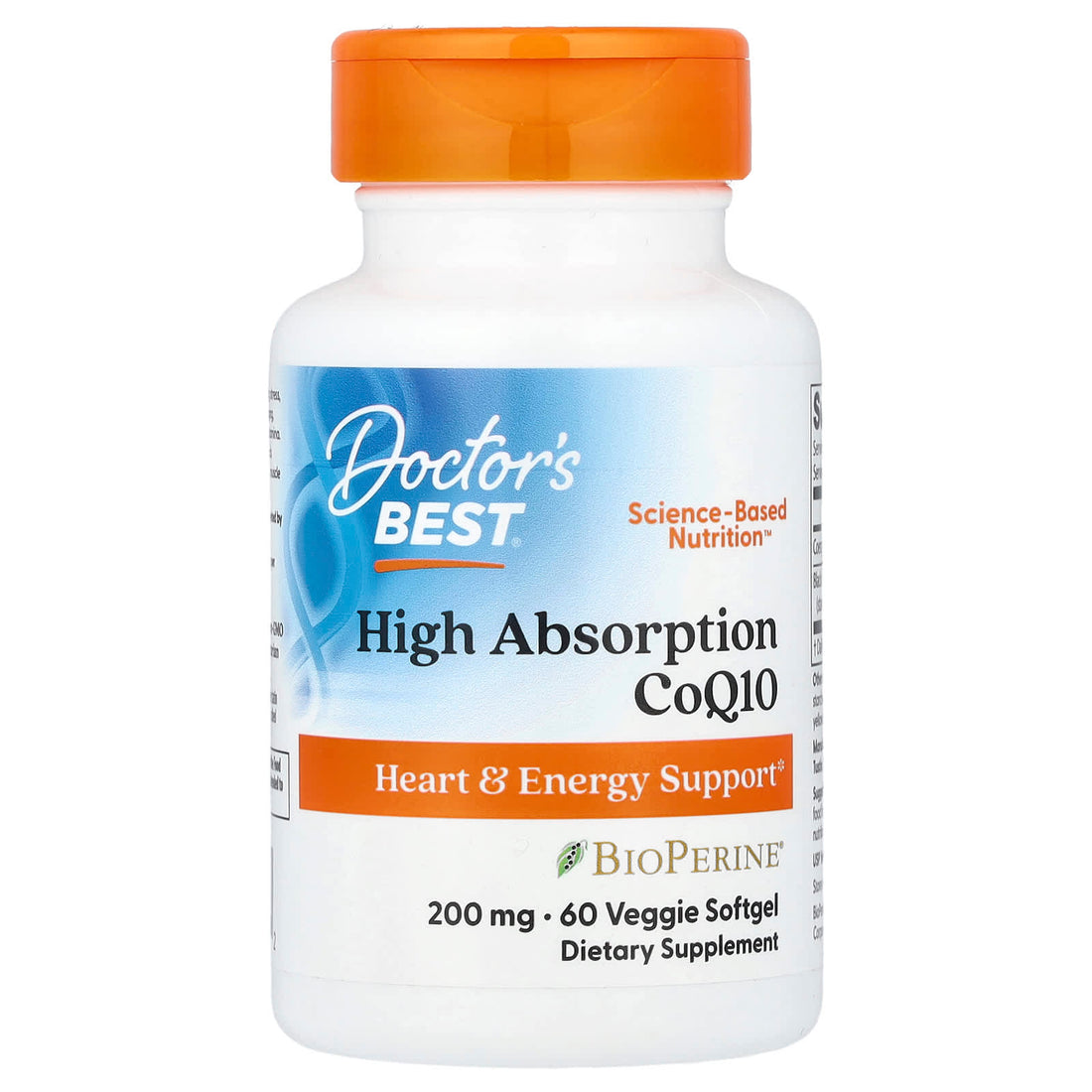Doctor's Best High Absorption CoQ10 with BioPerine, 200mg - 60 veggie softgels - image 6