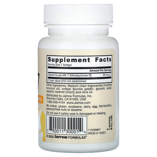MK-7, 90mcg - 60 softgels