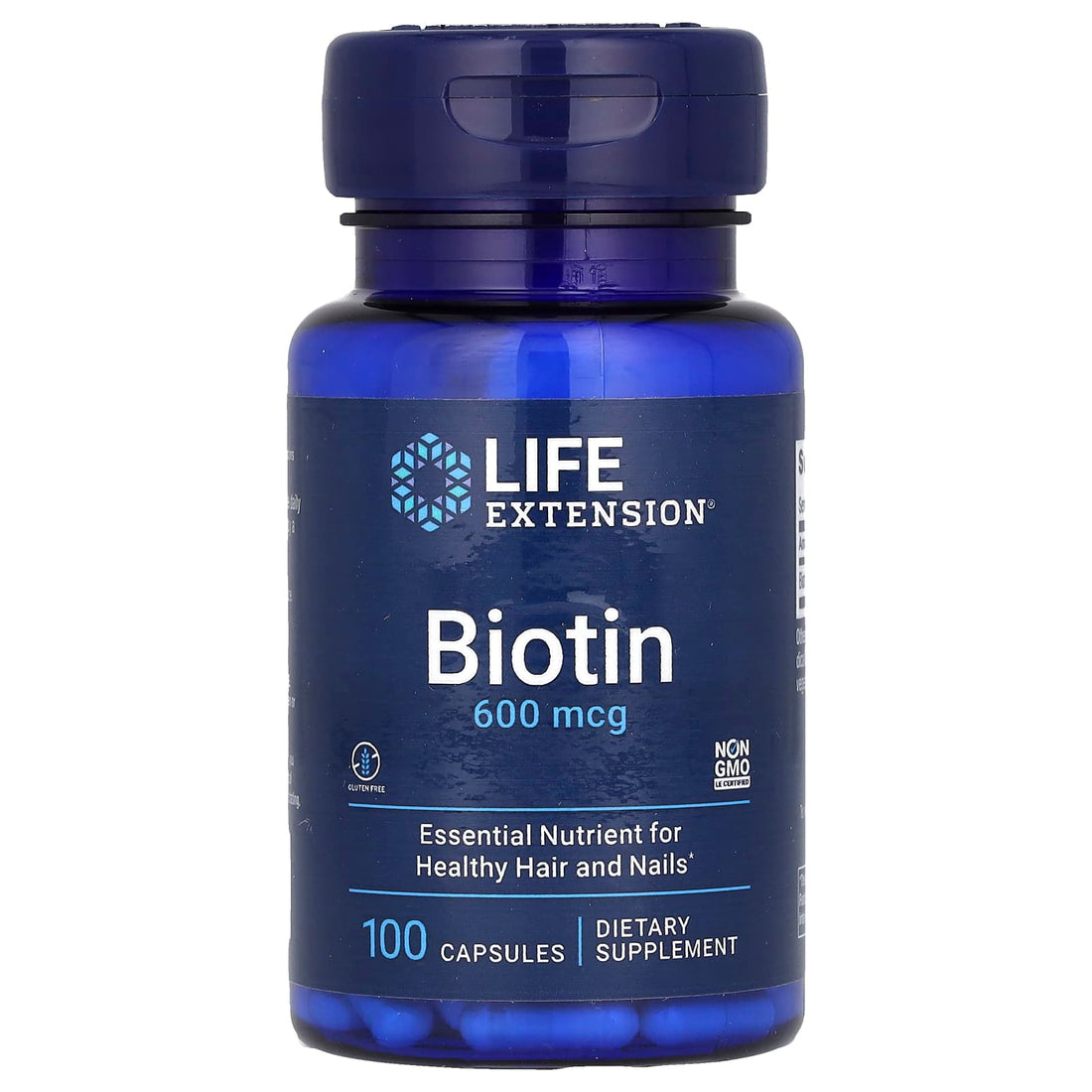 Life Extension Biotin, 600mcg - 100 caps