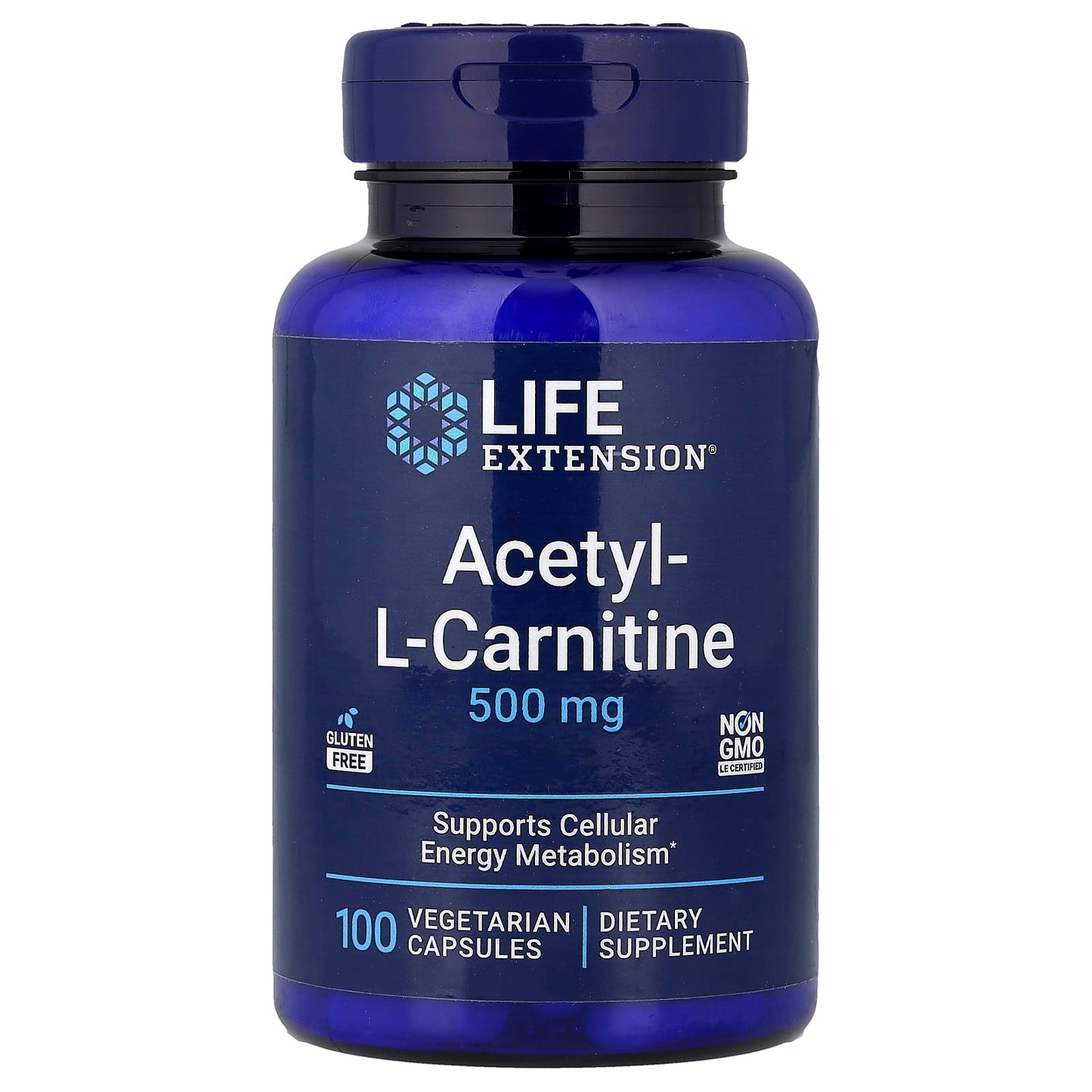 Acetyl-L-Carnitine, 500mg - 100 vcaps