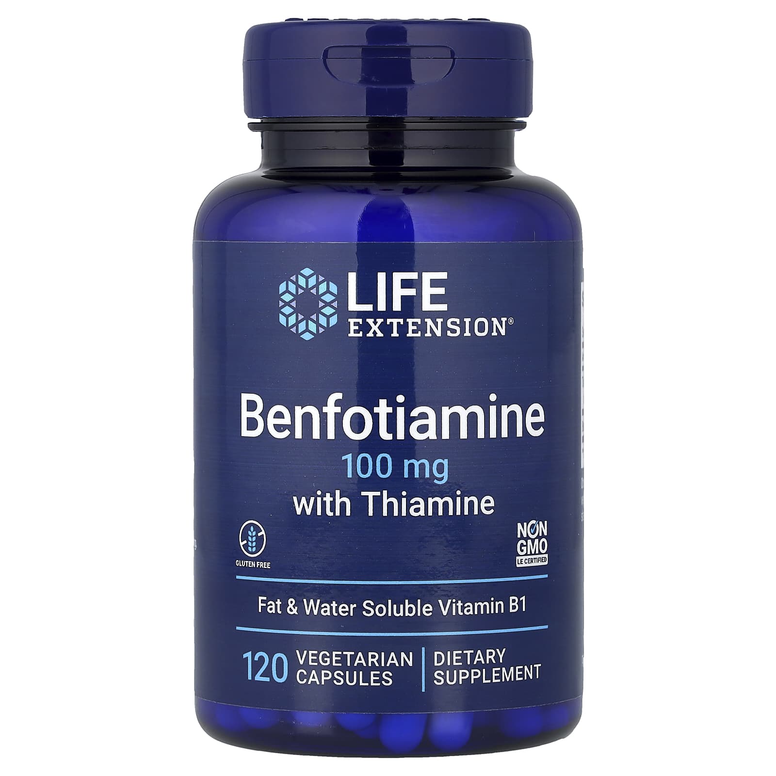 Benfotiamine with Thiamine, 100mg - 120 vcaps