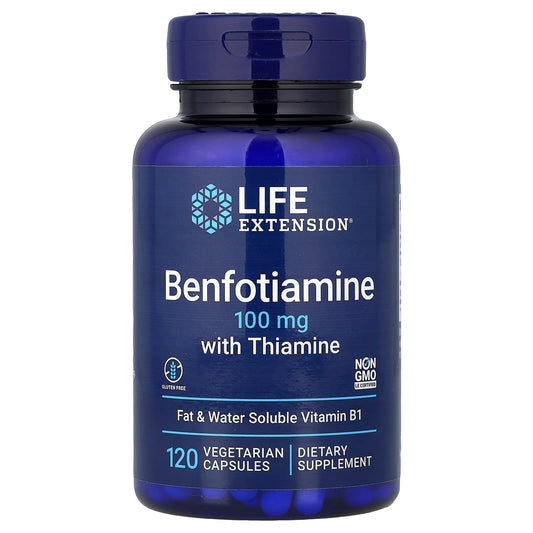 Benfotiamine with Thiamine, 100mg - 120 vcaps