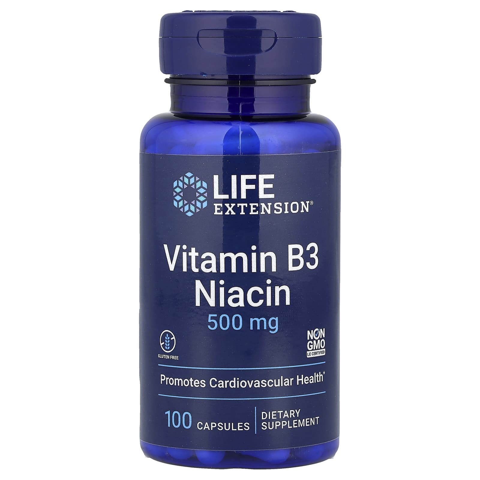 Vitamin B3 Niacin, 500mg - 100 caps