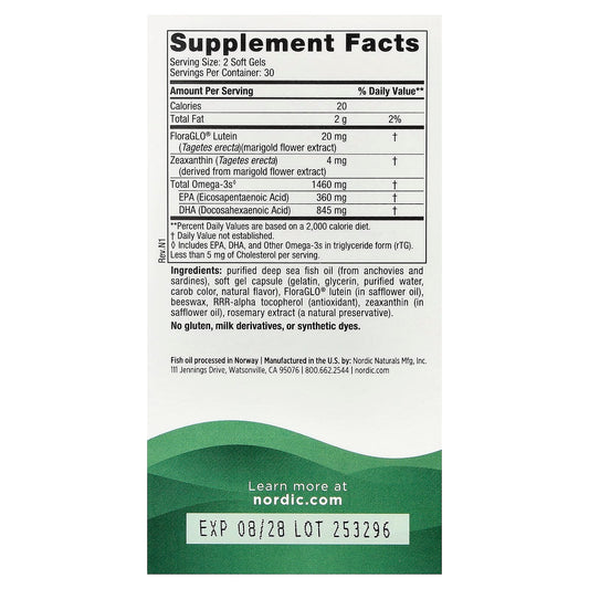 Vision Support, 1460mg - 60 softgels