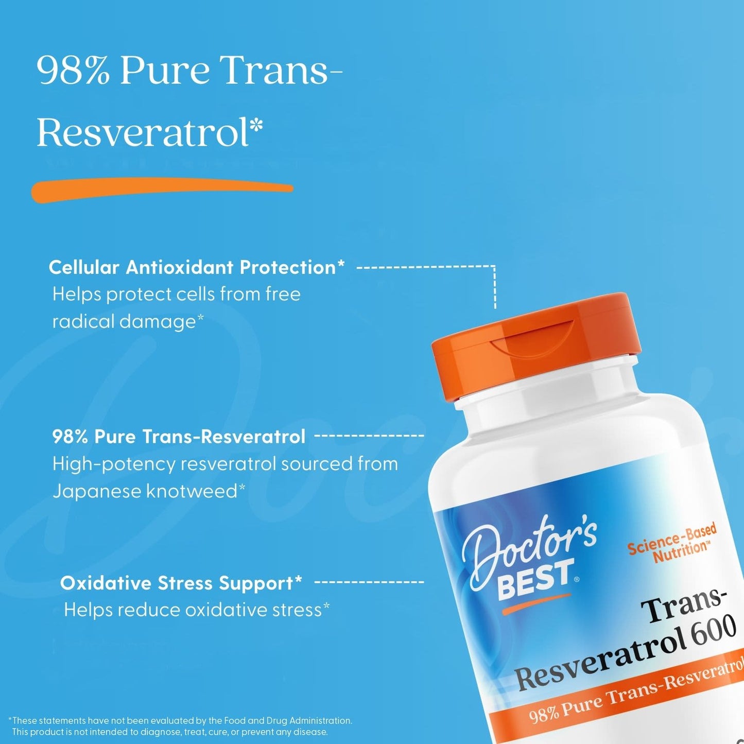 Trans-Resveratrol 600, 600mg - 60 vcaps