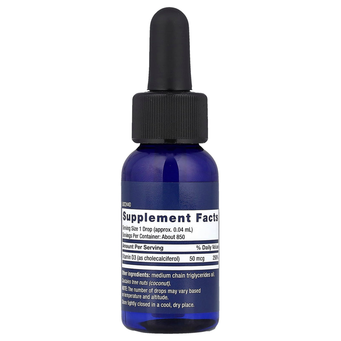 Life Extension Liquid Vitamin D3, 50mcg - 29 ml - image 3