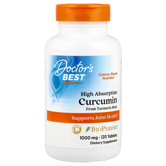 High Absorption Curcumin From Turmeric Root with C3 Complex & BioPerine, 1000mg - 120 tablets