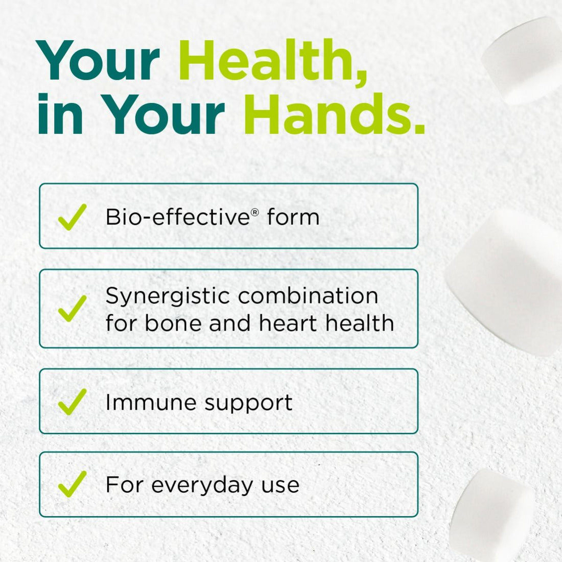 Cytoplan Daily D3 + K2 - 60 vegan tabs - image 4