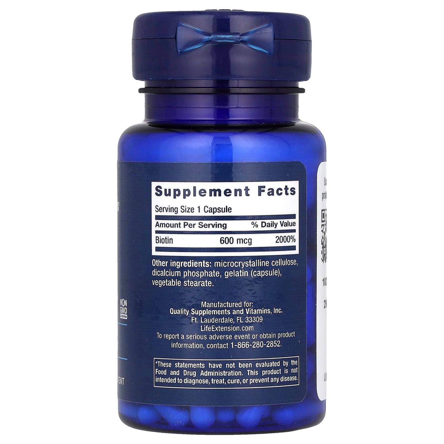 Biotin, 600mcg - 100 caps