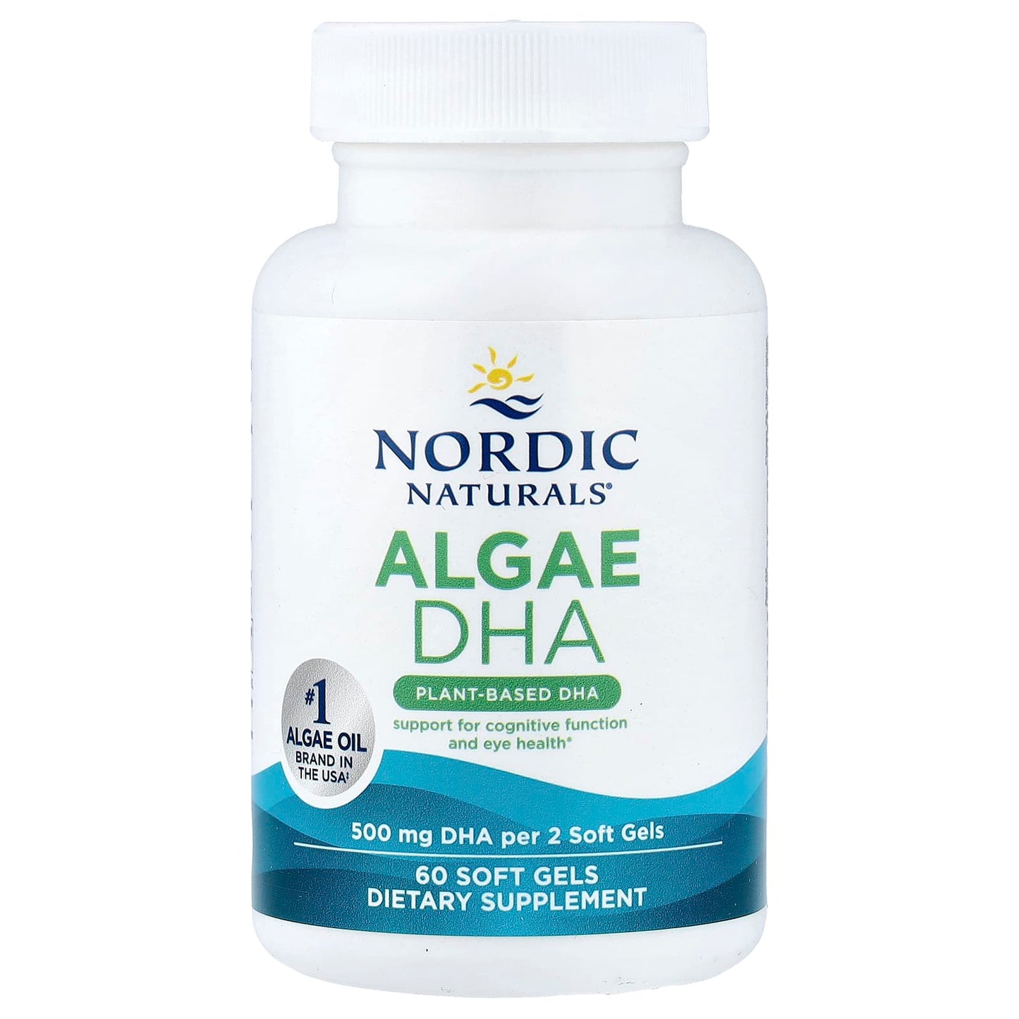 Algae DHA, 500mg - 60 softgels