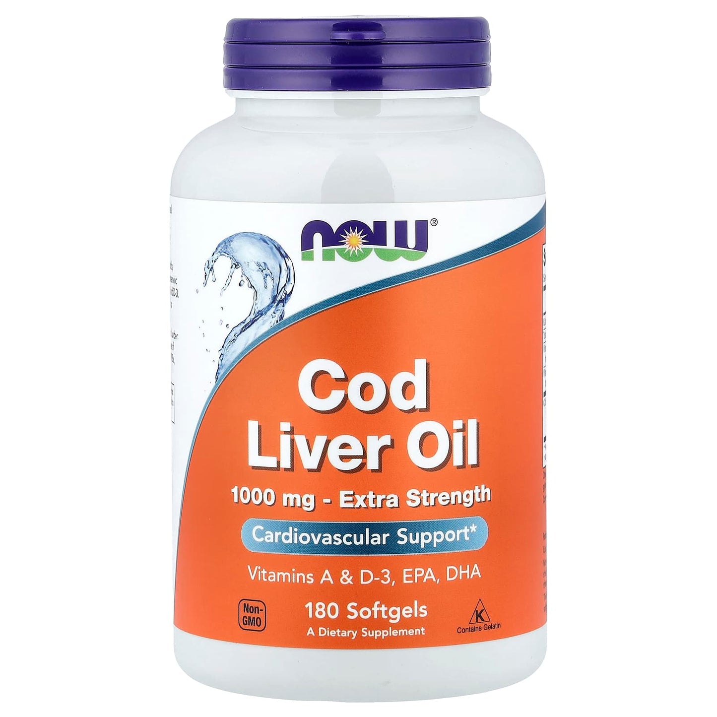 Cod Liver Oil, 1000mg Extra Strength - 90 softgels