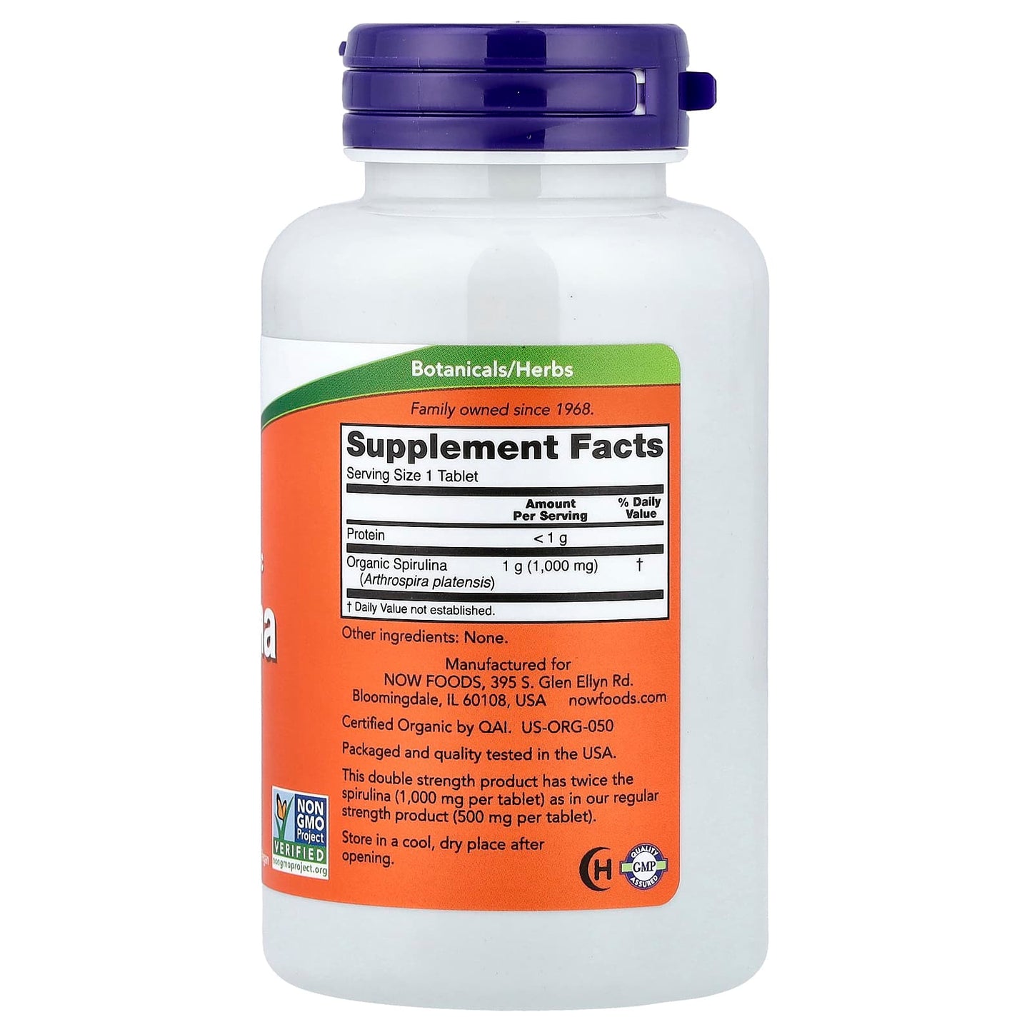 Spirulina, 1000mg - 240 tabs