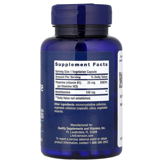 Benfotiamine with Thiamine, 100mg - 120 vcaps