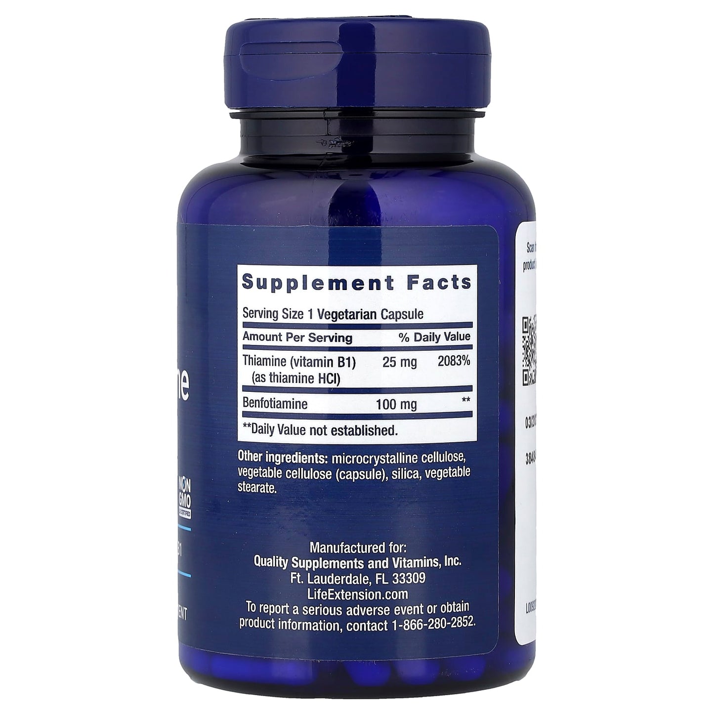 Benfotiamine with Thiamine, 100mg - 120 vcaps