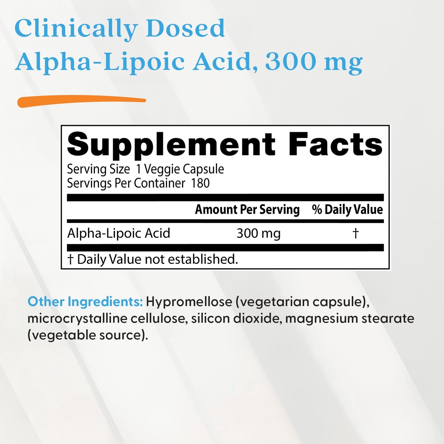 Alpha-Lipoic Acid, 300mg - 180 vcaps