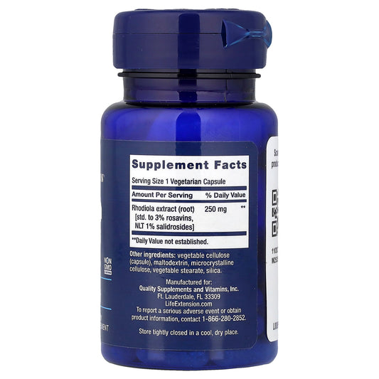 Rhodiola Extract, 250mg - 60 vcaps