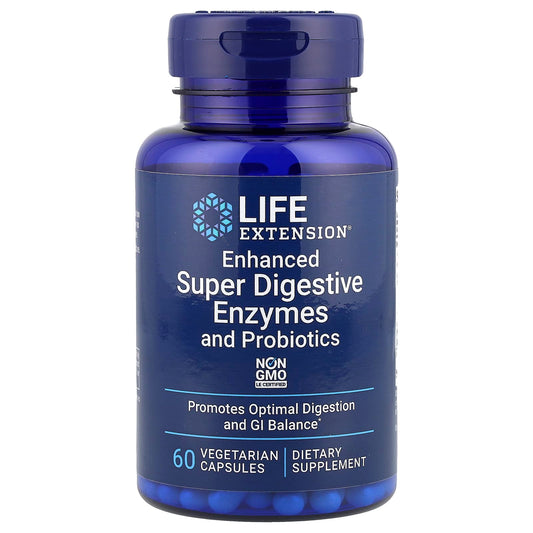 Enhanced Super Digestive Enzymes and Probiotics - 60 vcaps