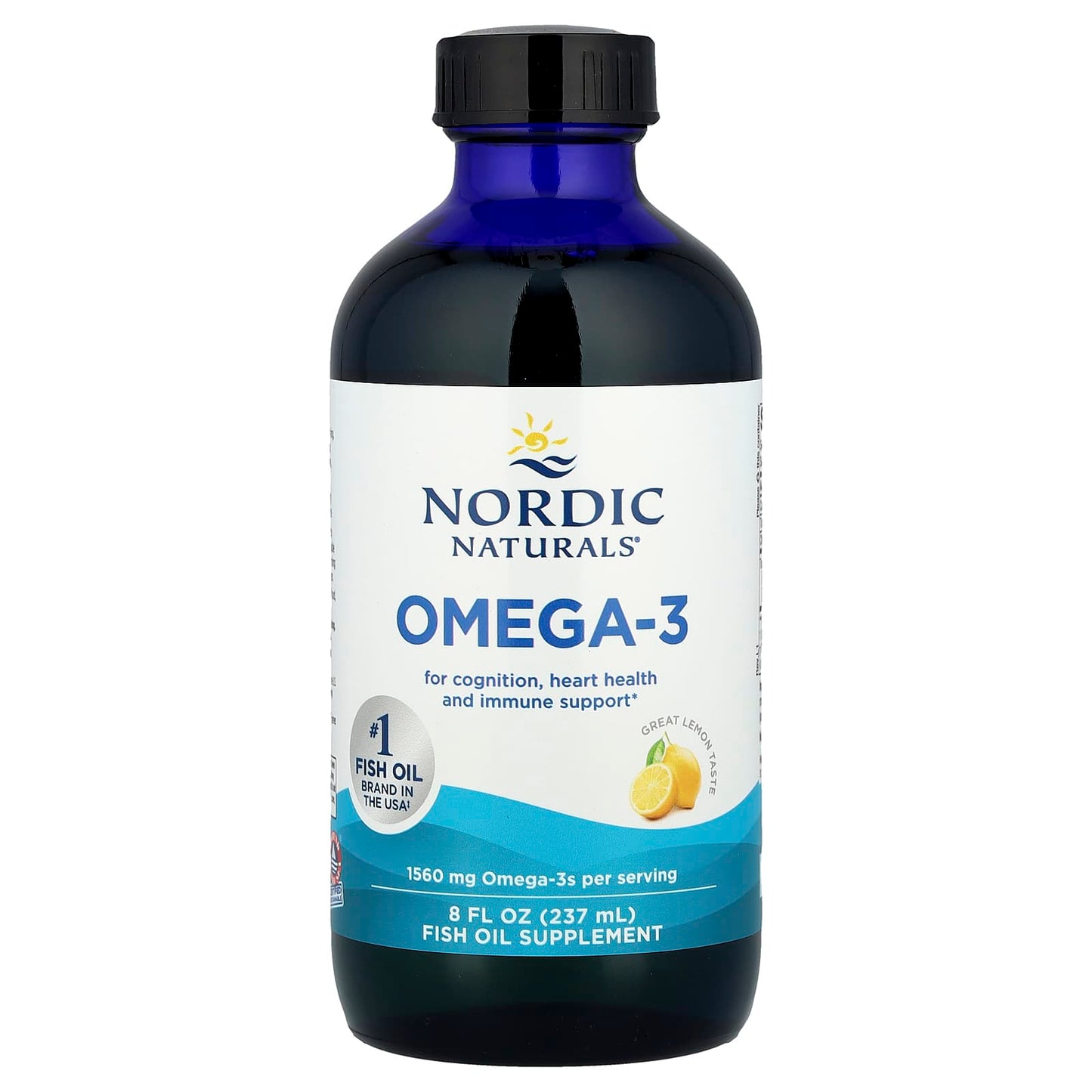 Omega-3, 1560mg Lemon - 473 ml.
