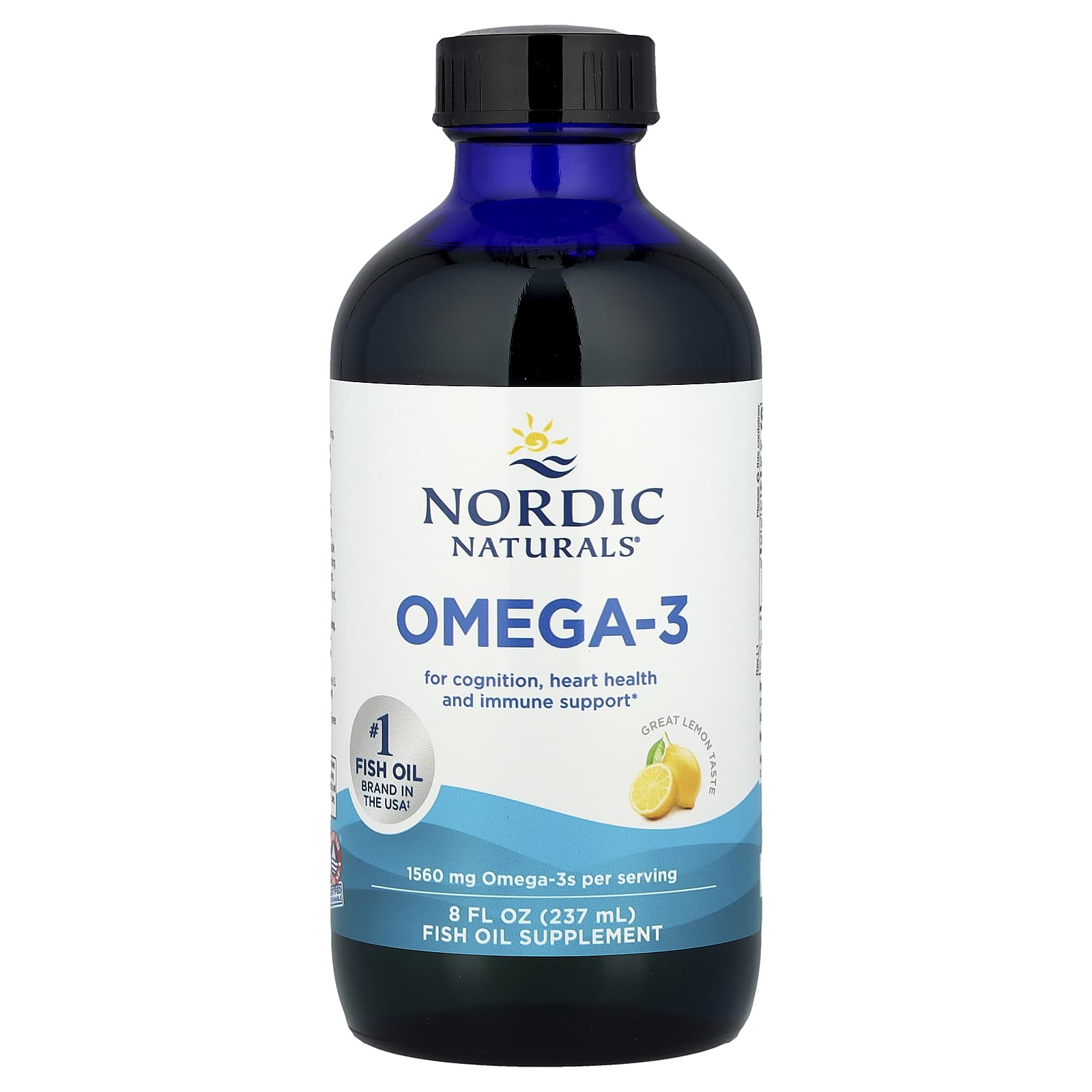 Omega-3, 1560mg Lemon - 473 ml.