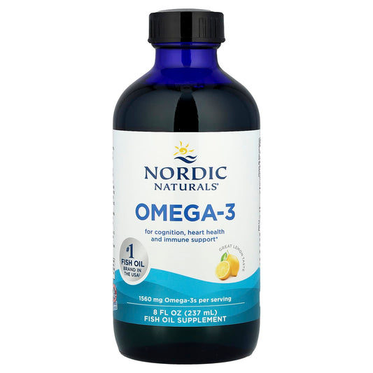 Omega-3, 1560mg Lemon - 237 ml.