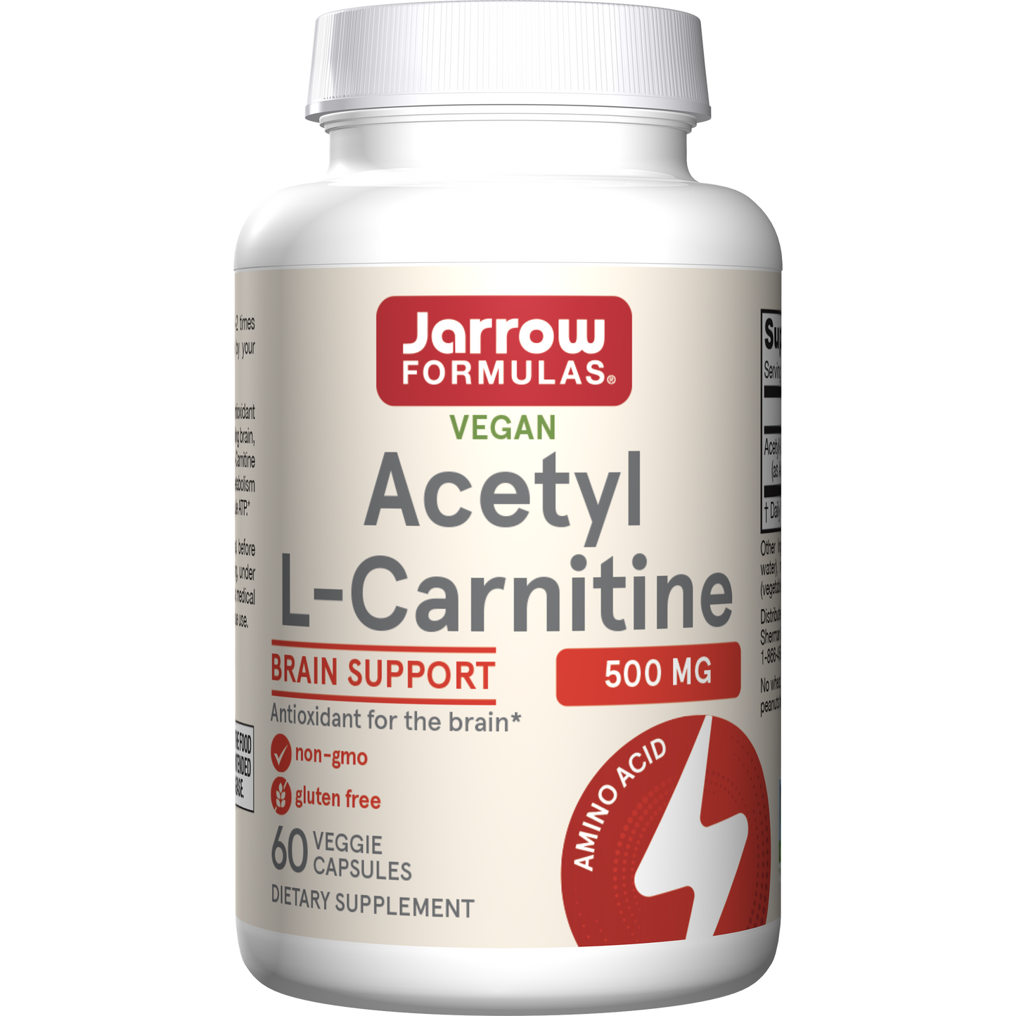 Acetyl L-Carnitine, 500mg - 60 vcaps