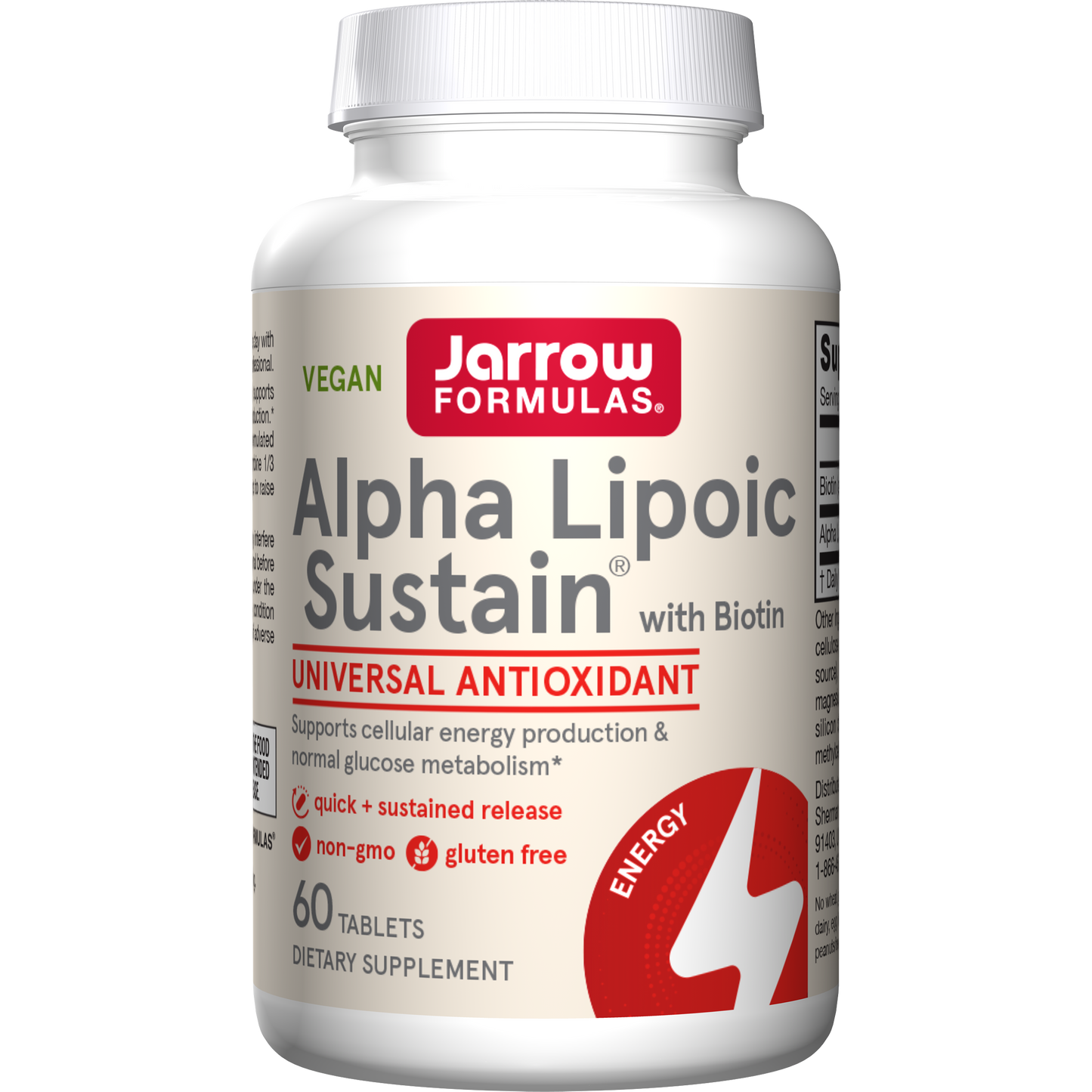 Alpha Lipoic Sustain with Biotin - 60 tabs