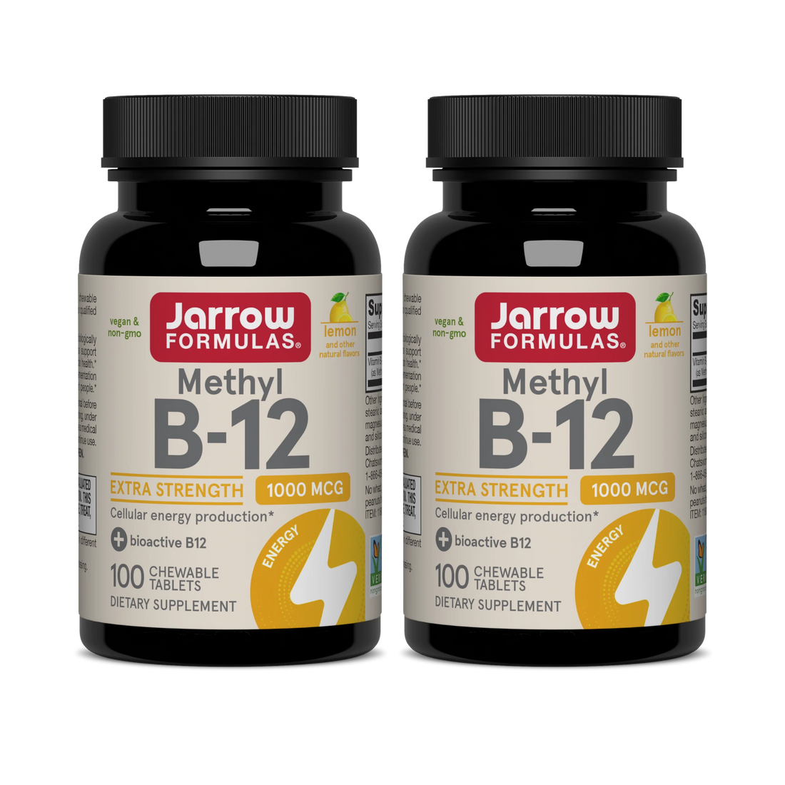 Jarrow Formulas Methyl B-12, 1000mcg (Lemon) - 100 vegan chewable tabs
