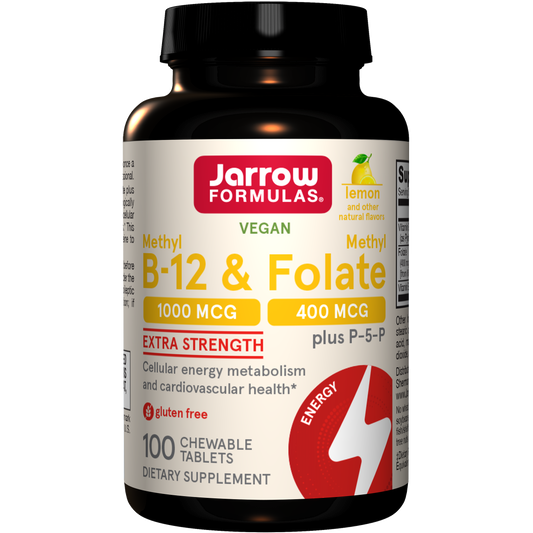Methyl B-12 & Methyl Folate, Lemon - 100 chewable tabs