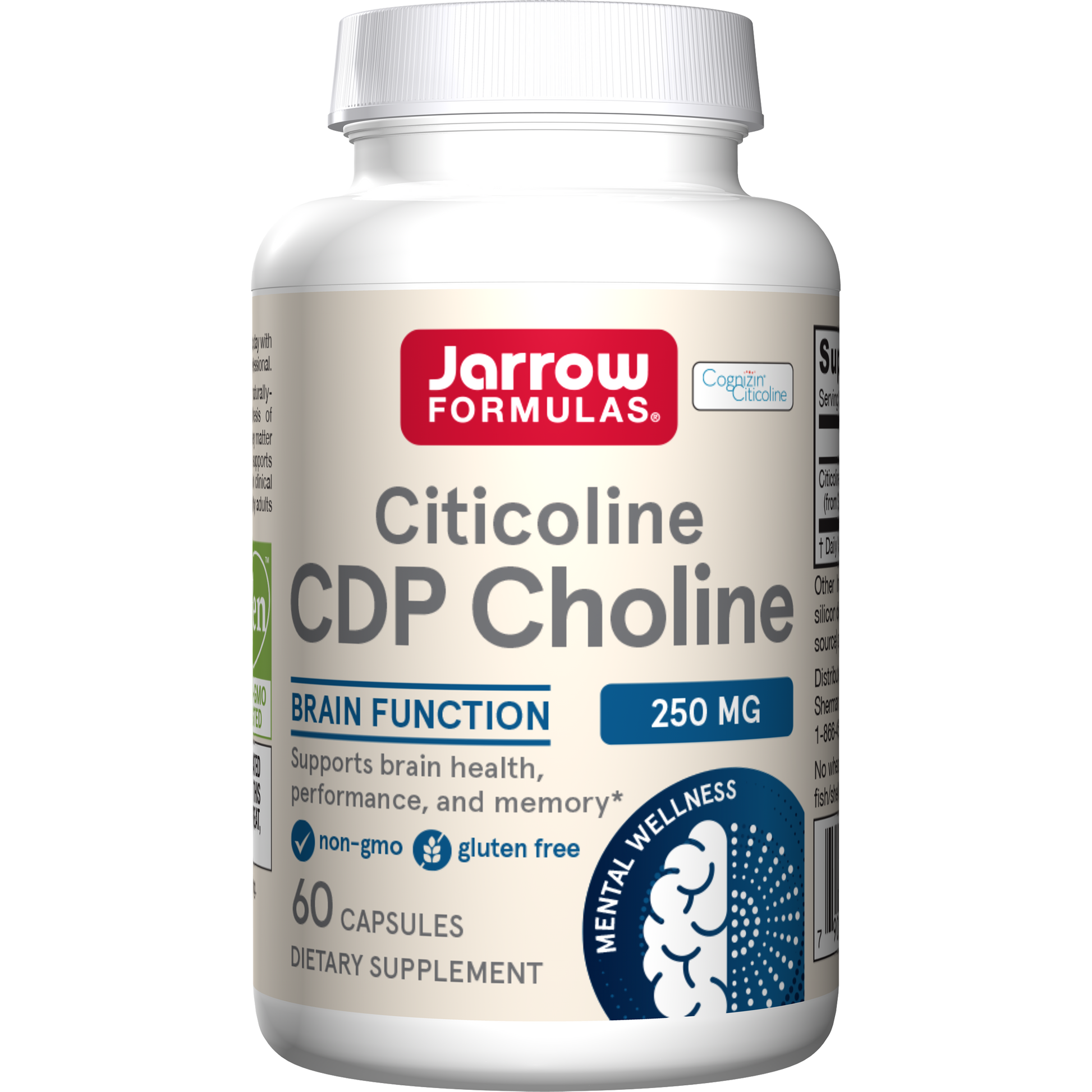 Citicoline CDP Choline, 250mg - 120 caps