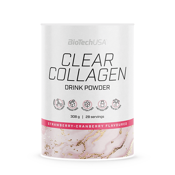 Clear Collagen, Strawberry-Cranberry - 308g