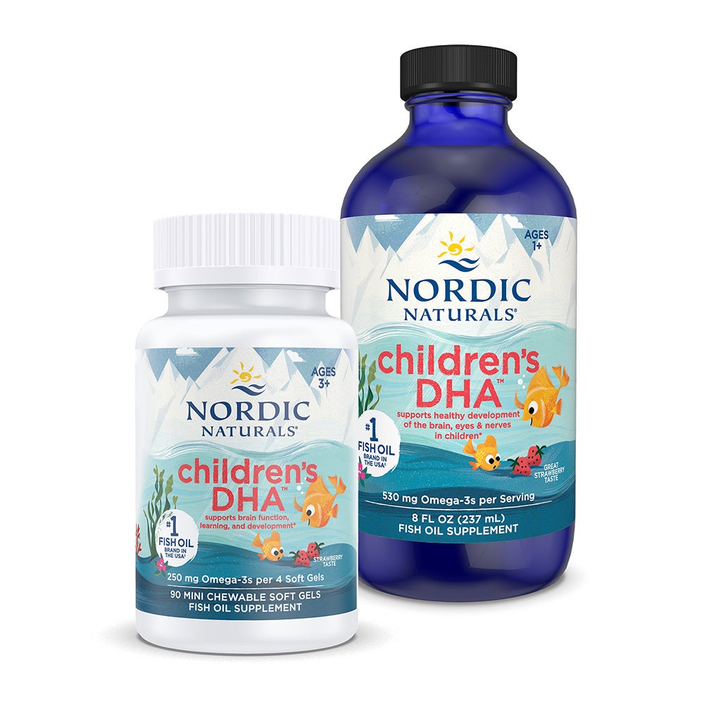 Children's DHA, Strawberry - 90 mini softgels