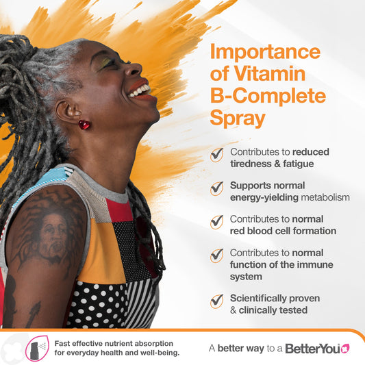 B-complete Daily Oral Spray, Natural Peach, Plum & Raspberry - 25 ml.