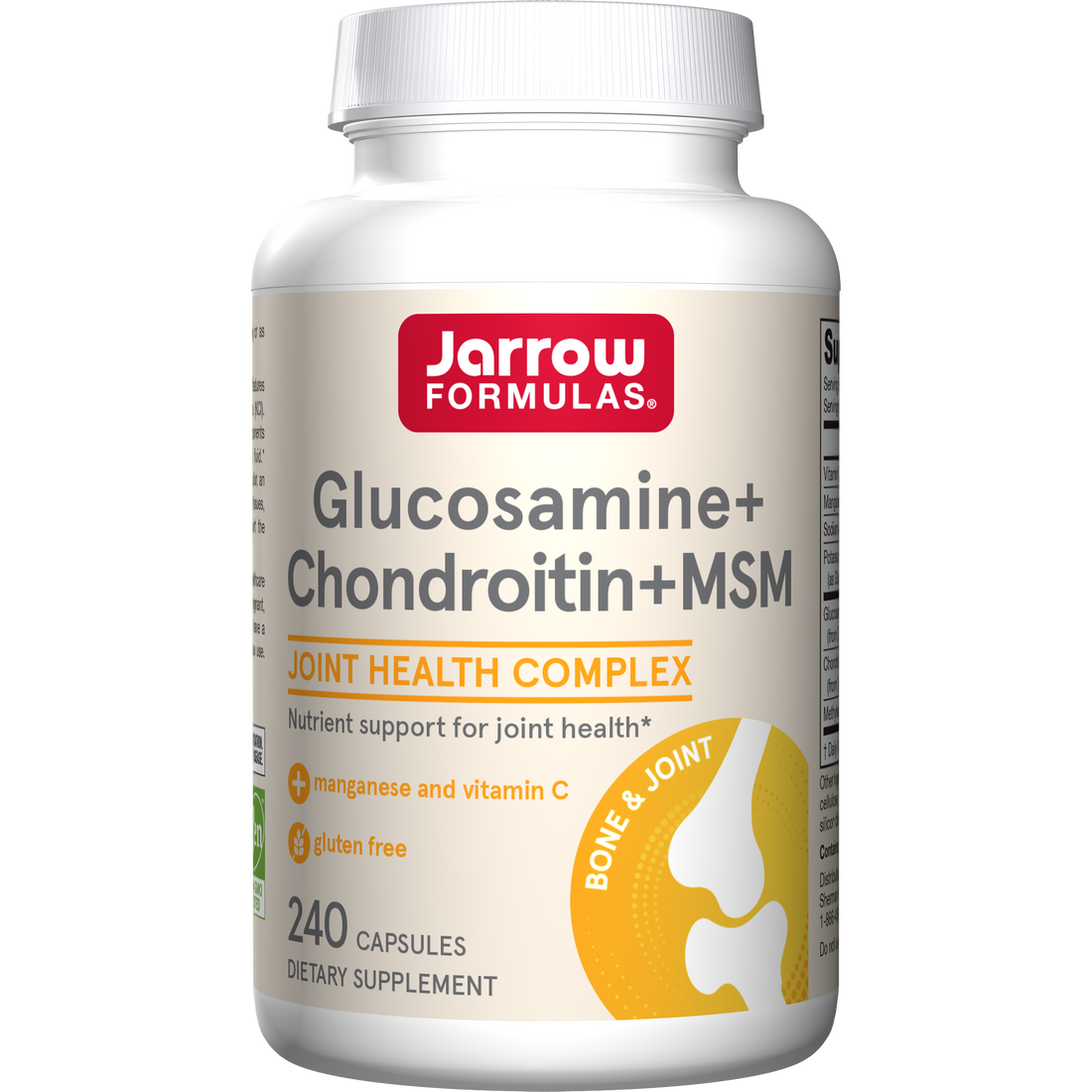 Jarrow Formulas Glucosamine + Chondroitin + MSM - 120 caps - image 2