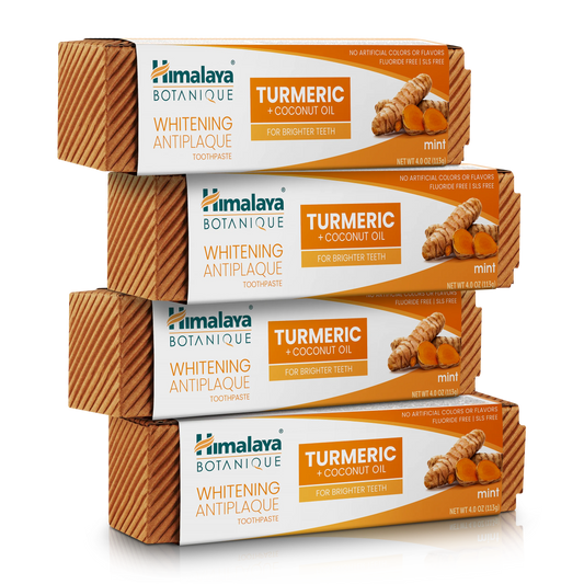 Whitening Antiplaque Turmeric & Coconut Oil Mint Toothpaste