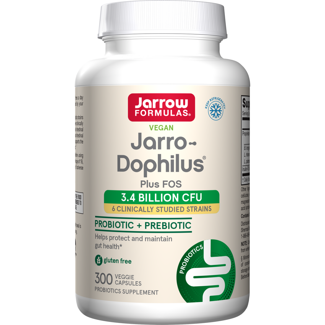 Jarrow Formulas Jarro-Dophilus + FOS - 200 vcaps - image 5