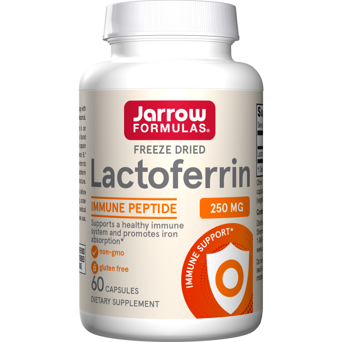 Jarrow Formulas Lactoferrin, 250mg - 30 caps - image 2