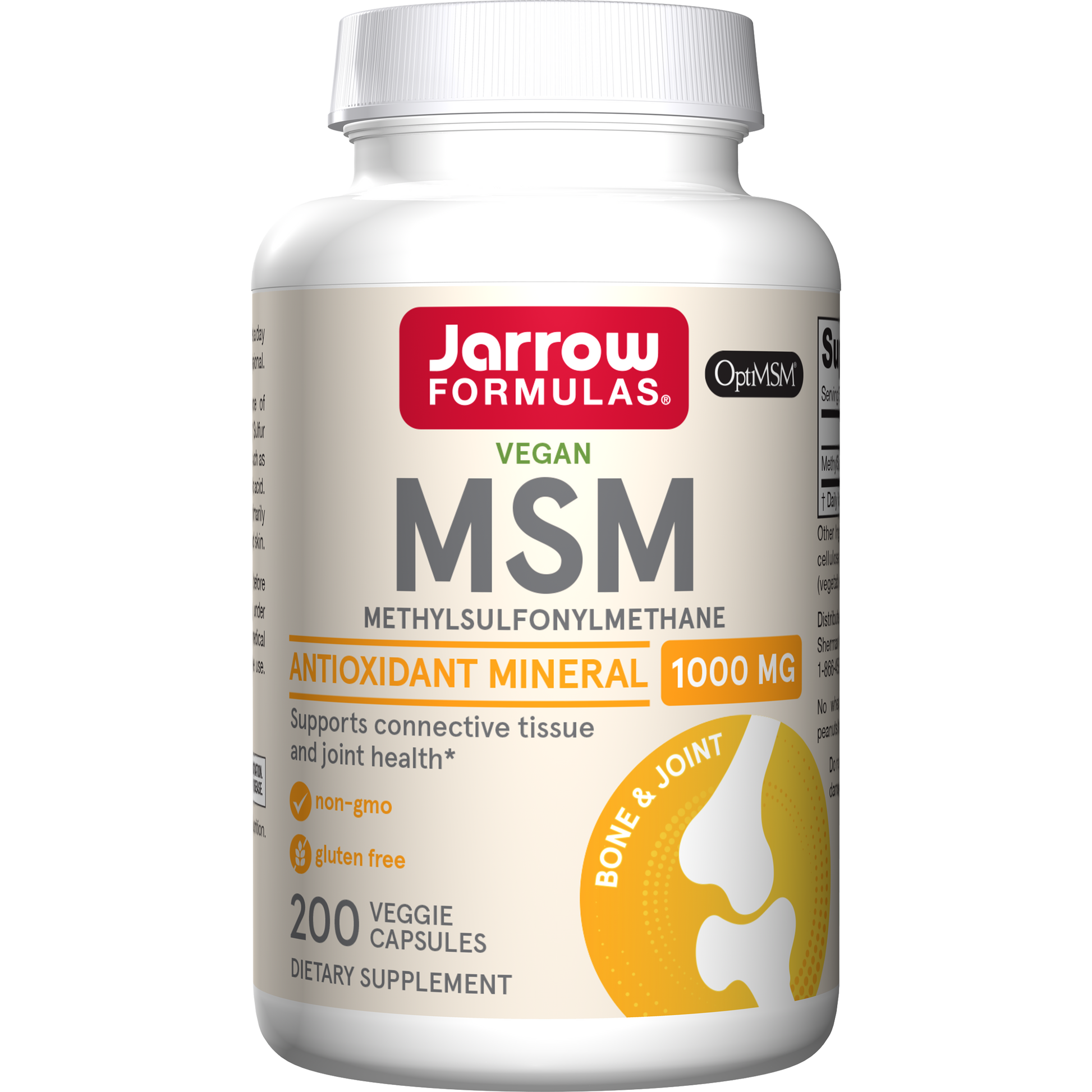 MSM (Methyl-Sulfonyl-Methane), 1000mg - 200 vcaps