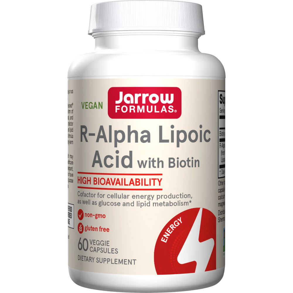 Jarrow Formulas R-Alpha Lipoic Acid with Biotin - 60 vcaps