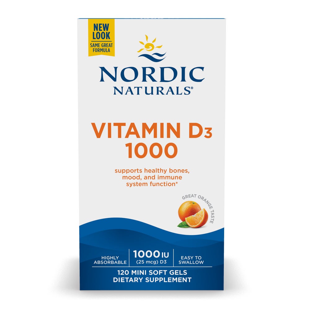 Vitamin D3, 1000 IU Orange - 120 softgels