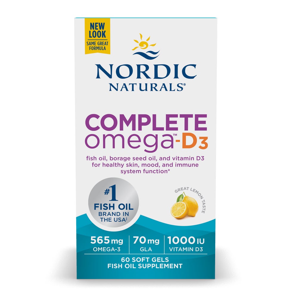 Complete Omega-D3, 565mg Lemon - 120 softgels