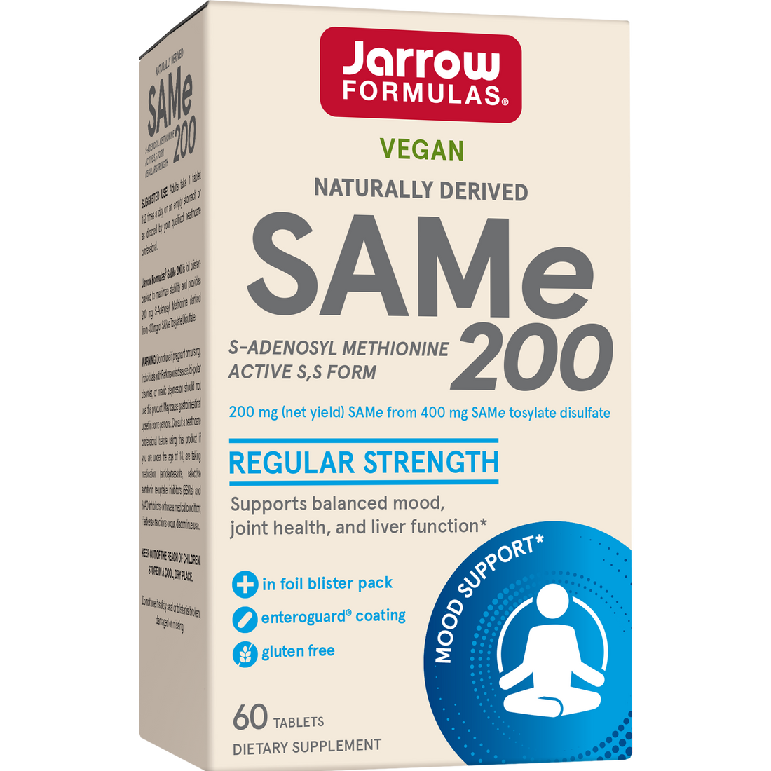 Jarrow Formulas SAMe 200 - 60 tabs - image 3
