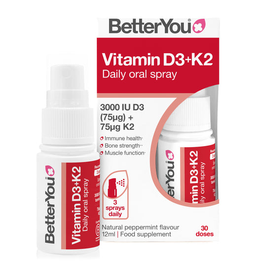 DLux+ Vitamin D+K2 Daily Oral Spray - 12 ml.