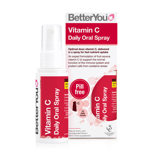 Vitamin C Daily Oral Spray, Natural Cherry and Pomegranate - 50 ml.