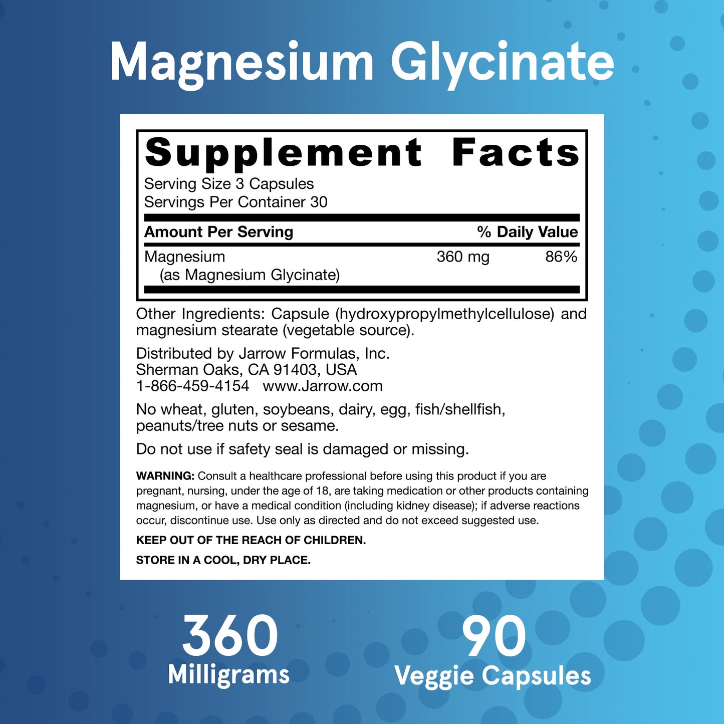 Magnesium Glycinate - 90 vcaps