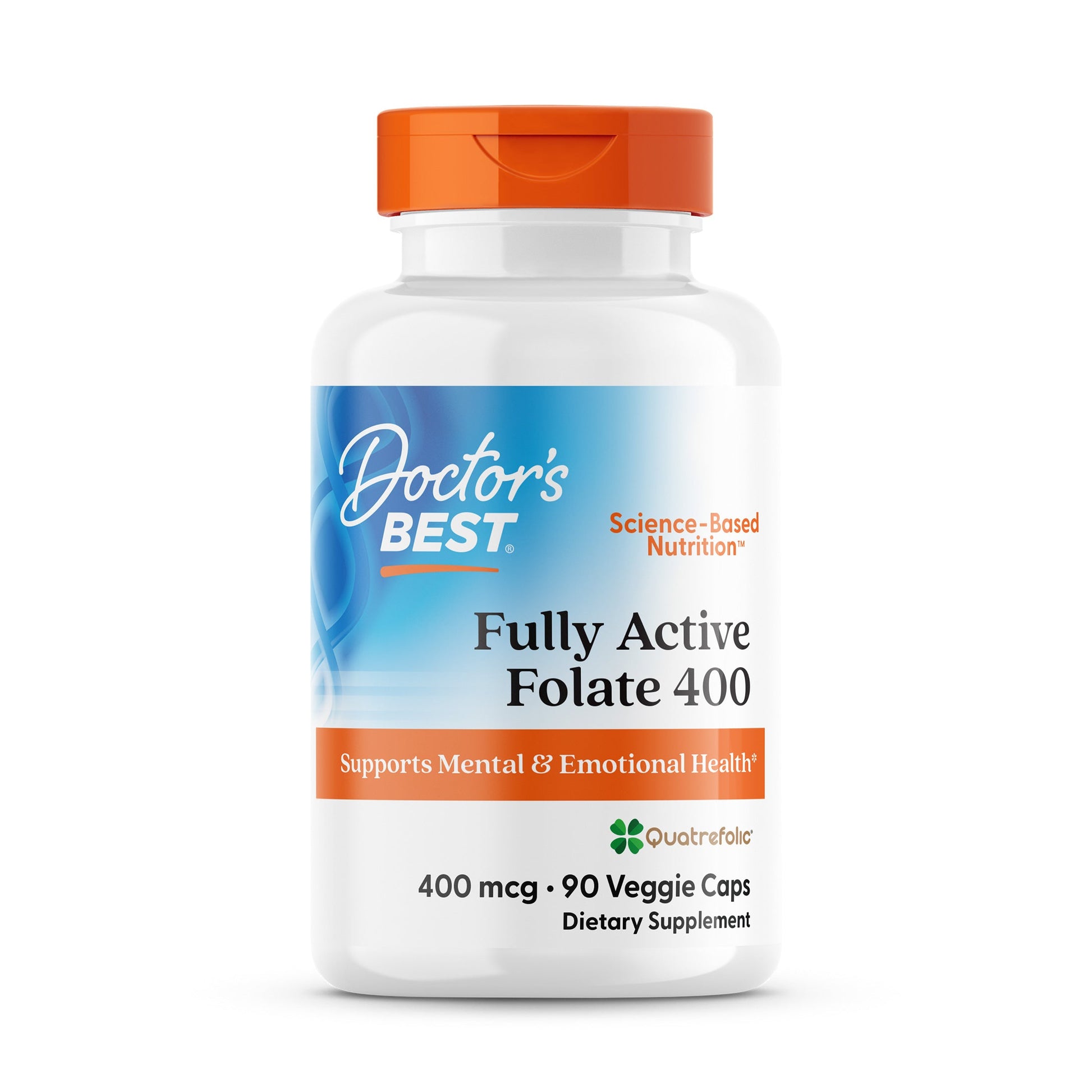 Fully Active Folate 400 with Quatrefolic, 400mcg - 90 vcaps