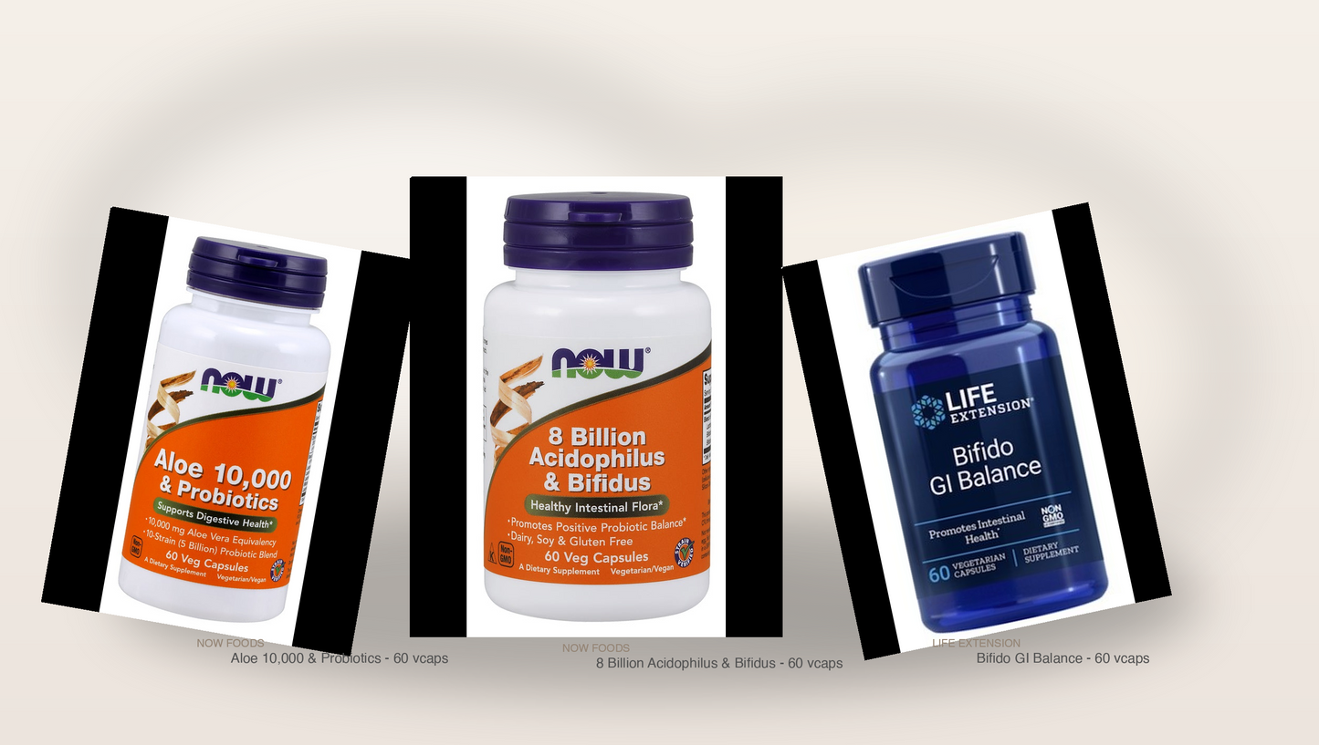 Gut Stack — real product collage, zero AI hallucinations